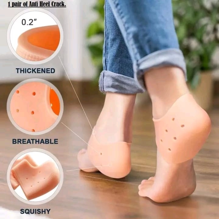 Silicone Heel Anti-Crack Set for men and women