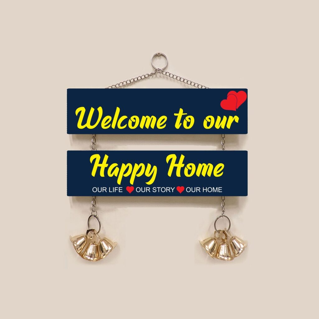 welcome to our Happy home Wall Hanging Wall Plaque Home Decoration Wall Canvas Poster For Wall Decoration Wall Canvas Print Canvas Painting For plaques - Art Decoration