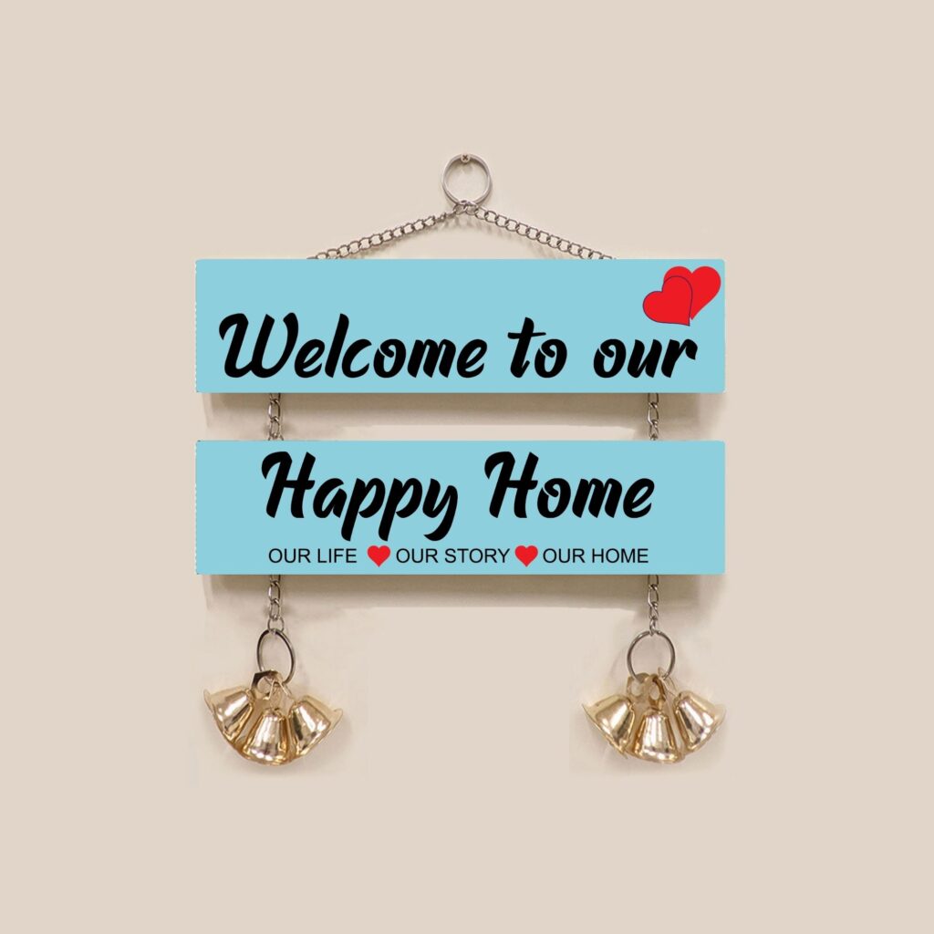 Welcome to Our Happy Home Wall Hanging Wall Plaque Home Decoration| Type 3